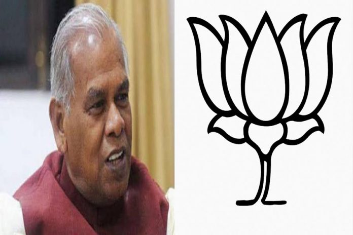 jitan ram manjhi & BJP Logo